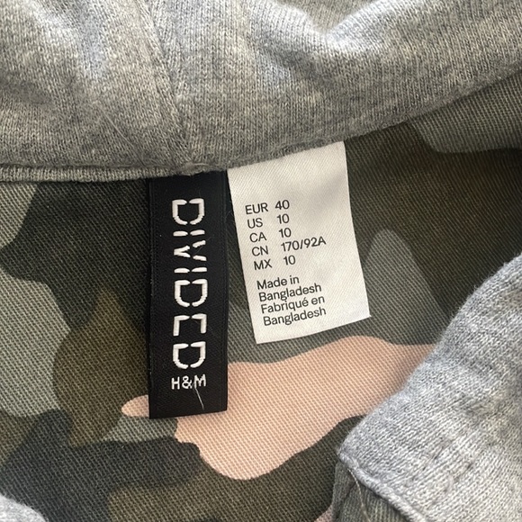 H&M Camo Hoodie Jacket - Picture 4 of 5